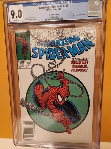 Amazing Spider-Man #301 CGC 9.0 Marvel Comics Spider-Man Newsstand edition.