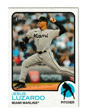 Jesus Luzardo 2022 Topps Heritage #85 Miami Marlins Baseball