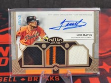 2024 Topps Tier One Autographed Triple Relic /49 Luis Matos #T1AR-LM Giants
