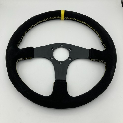 Universal Racing Steering Wheel, 13.4" Gaming Steering Wheel 6 Bolts Grip Suede - Foto 15 di 24