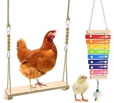 Jouets Poulet pour Poules et Coqs Coop Balançoire et Xylophone Neuf !