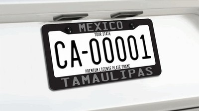 Mexican Tamaulipas Hecho En Mexico US MX Americano Car License Plate Frame