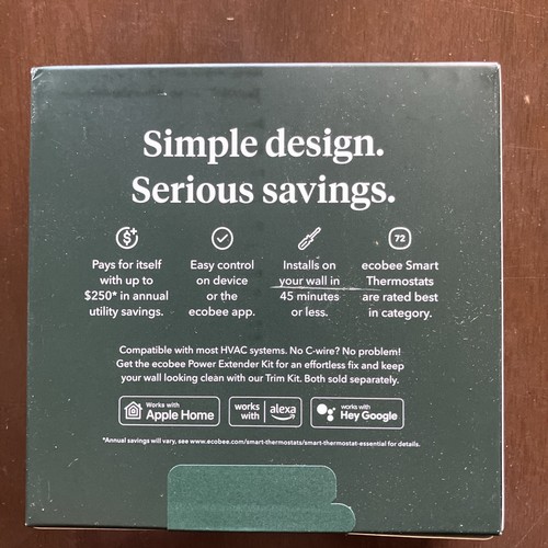 Ecobee Smart Thermostat Essential Learning Programmable Thermostat - Picture 2 of 2