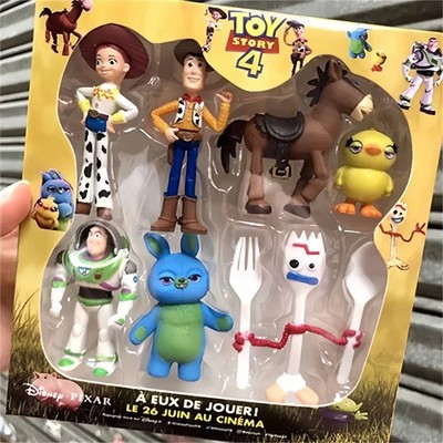 7pcs Toy Story 4 Action Figures Toys Woody Jessie Buzz Lightyear