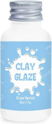 EIGTWEN 50Ml Air Dry Clay Glaze，Air Dry Clay Varnish for Airdry Clay，Clay Varnish for Ai