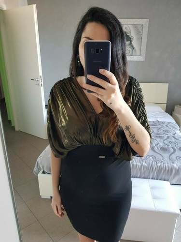 Abito Artigli color nero e oro taglia 44 | eBay