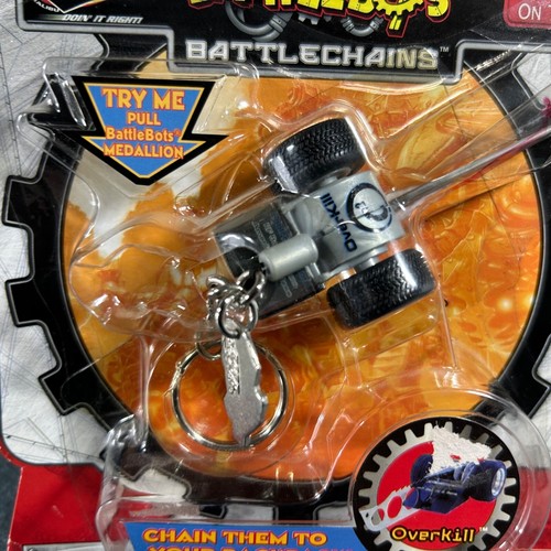 BattleBots BattleChains Overkill Backpack Keychain Road Champs 2001 Jakks - Picture 2 of 13