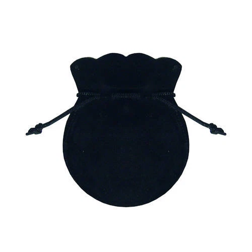 Round Velveteen Pouches Velour Velvet Bags Favor Gift Bags Pack of 12 - 3"x3.5" - Image 3 of 4