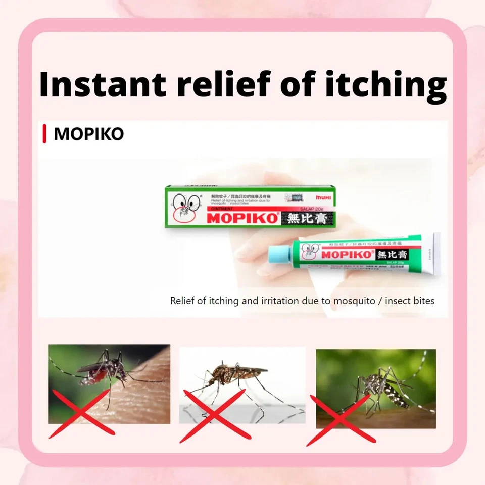 MOPIKO Ointment Soothe Insect Mosquito Bites Relief Itching Cream 20g - Image 3 of 4