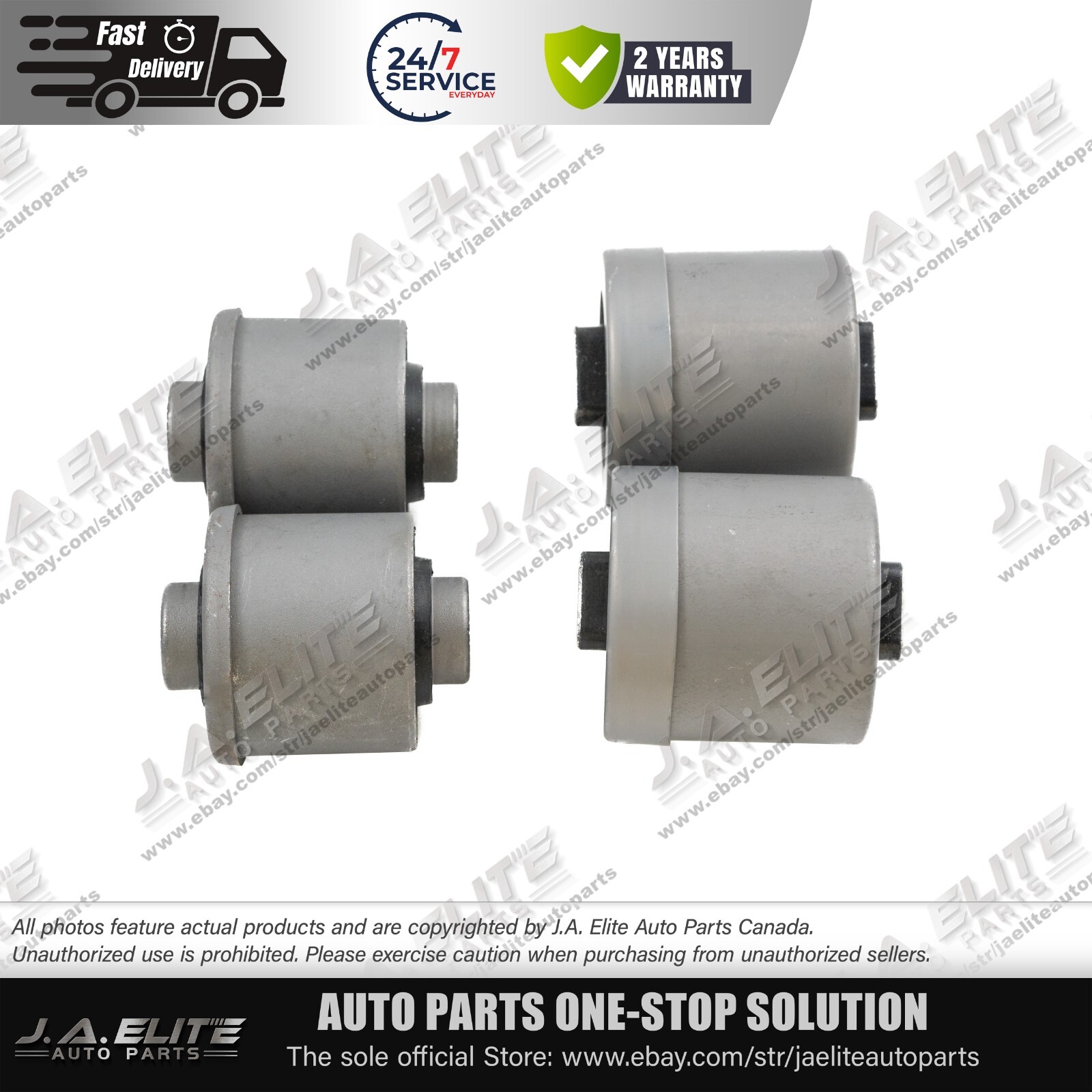 4pcs Front Lower Control Arm Bushing Kit fit Rolls Royce Phantom (2004-2016)