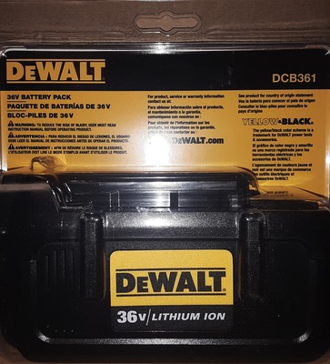 Аккумулятор dewalt 36v