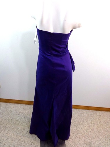 $189 NUEVO CON ETIQUETAS VESTIDO FORMAL JESSICA MCLINTOCK ROYAL PÚRPURA TALLA 8 - Imagen 3 de 5