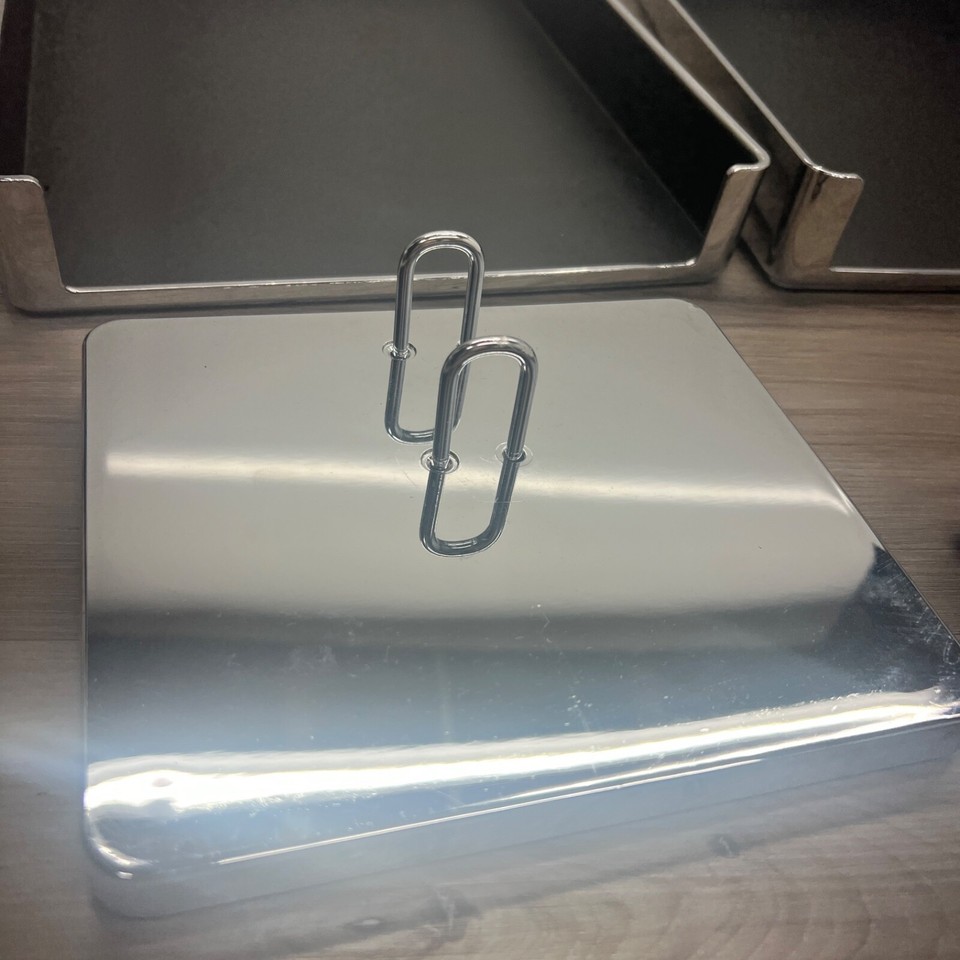 Vintage Smokador Knoll Office Furniture Desk Double Tray Paper Letter