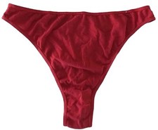 VINTAGE XXL Cacique Red Cotton Thong Panties Size 18/20 SISSY