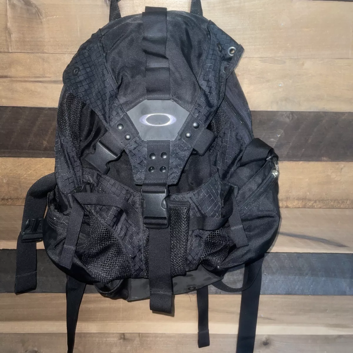 Vintage 1990's Oakley Icon Backpack Black Rucksack