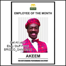 Fridge Fun Refrigerator Magnet COMING TO AMERICA: EDDIE MURPHY "AKEEM EMPLOYEE"