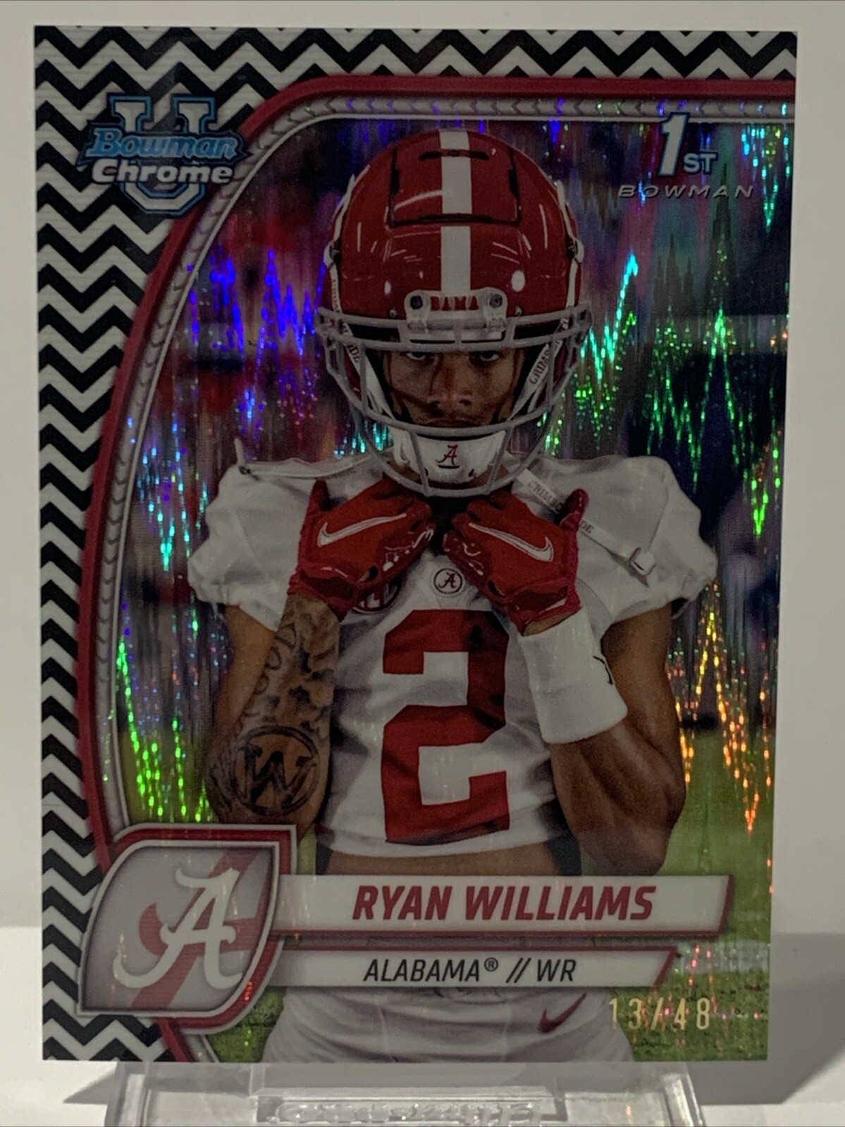 2024 Bowman U Chrome - Black & White Stealth #53 Ryan Williams 1st 13/48