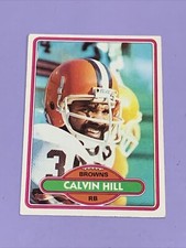 Vtg 1980 Topps #9 CALVIN HILL Cowboys Redskins Browns Yale Bulldogs RB VG+/Ex