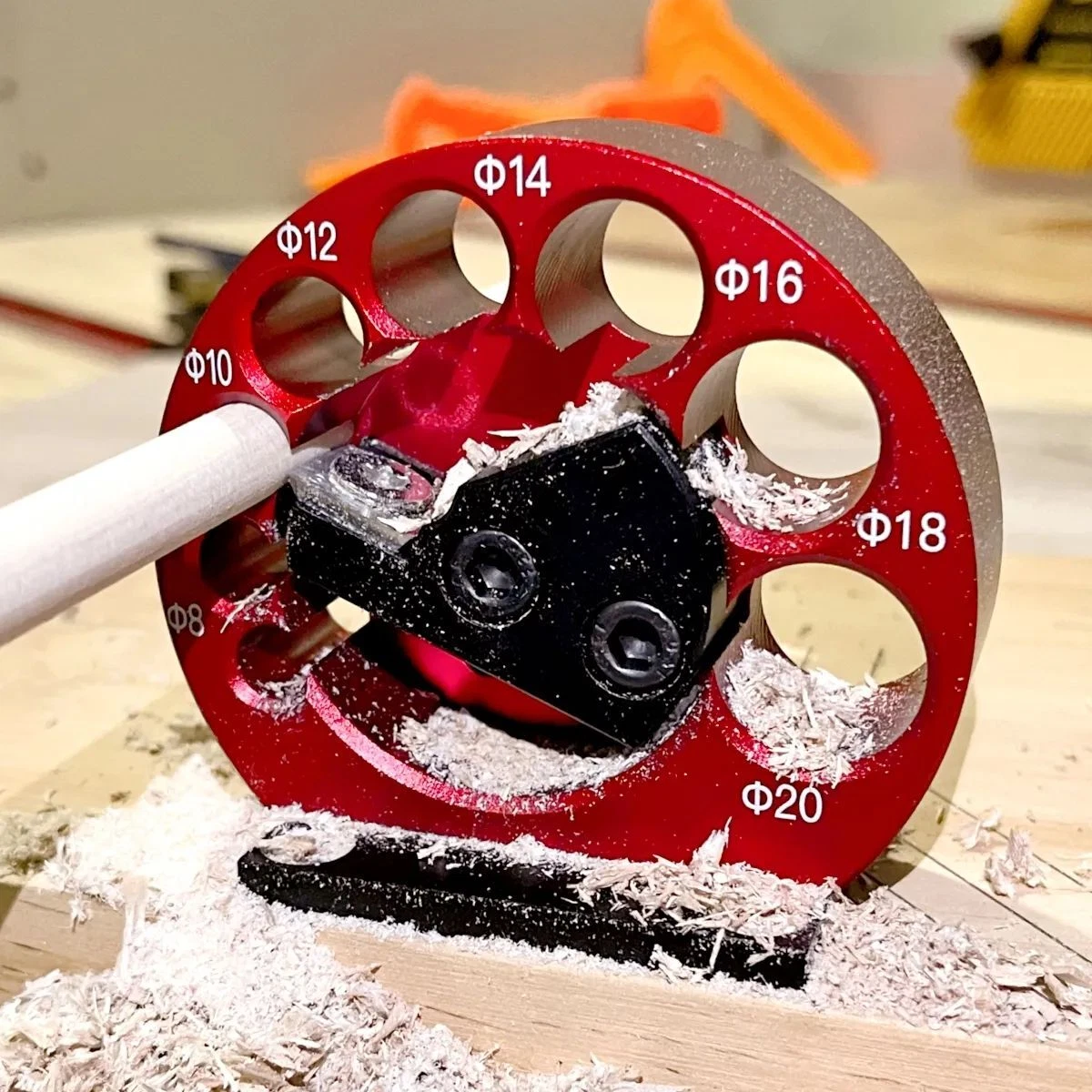 Adjustable Dowel Maker Jig Kit 8 20mm Drill Milling Round Rod Auxiliary Tool