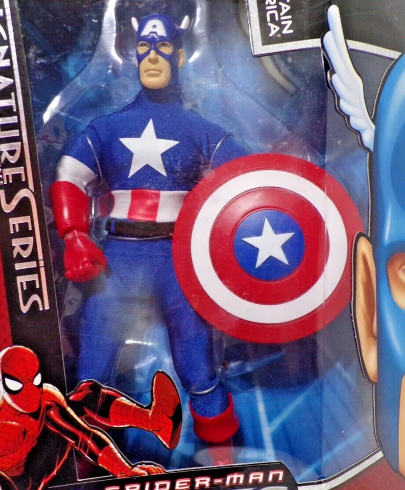 Marvel Signature Series 2006 The Spider-Man Origins Capitán América - 9 pulgadas Foto 2 de 4