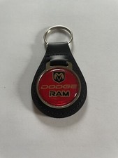 Dodge Ram Key Chain Black Leather Key Fob Keychain Dodge Ram Key Chain Black Leather Key Fob Keychain