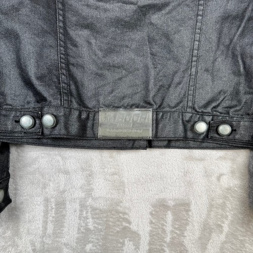 2 Pc Vintage Mecca USA Coated Jacket And Pants Womens M 32x29 Dark Gray Y2K - Picture 9 of 17