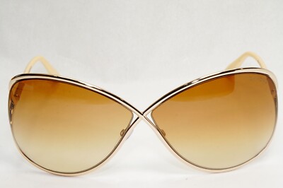 Tom Ford Sunglasses Miranda Gold Brown Gradient Metal FT0130 TF