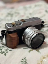 Wood Wooden Hand Grip Camera Holder For Fujfilm Fuji X-E1 XE1 Ebony 