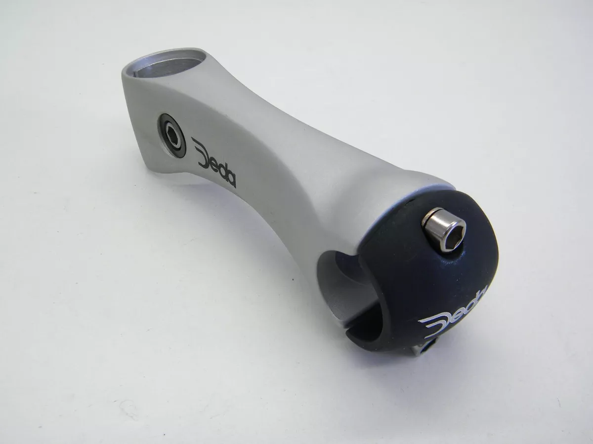 DEDA Elementi Zero Road Bike Stem 28.6 26.0 120mm Silver Black NOS F129