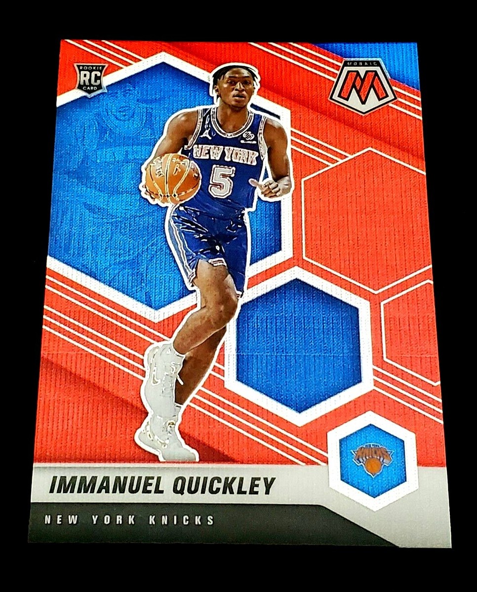 Immanuel Quickley Prizm RC Auto ルーキー NBA Immanuel Quickley 2020-21 Panini Mosaic Rookie Asia Red Wave