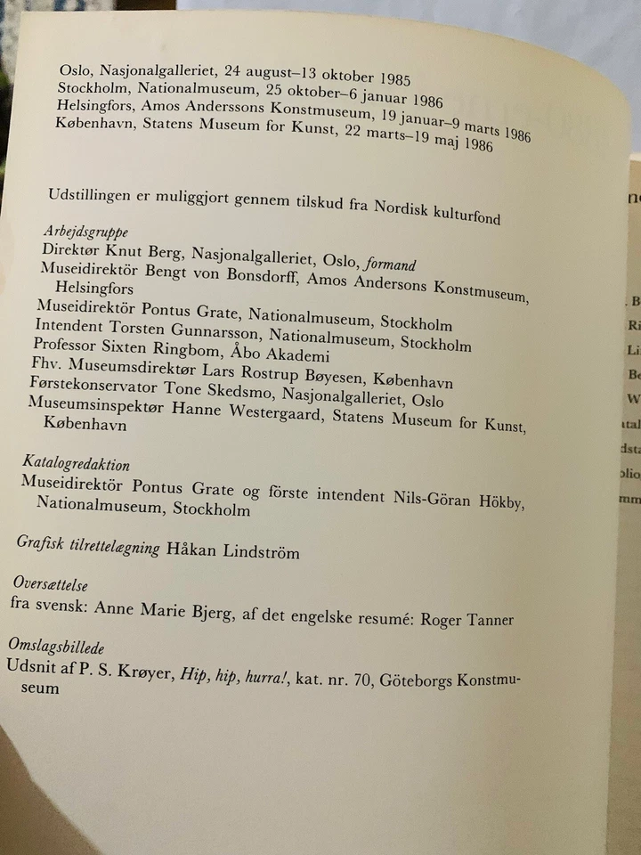 1880-tal i nordiskt maleri: Nationalmuseum Stockholm, 25 oktober 1985 - Image 4 of 4