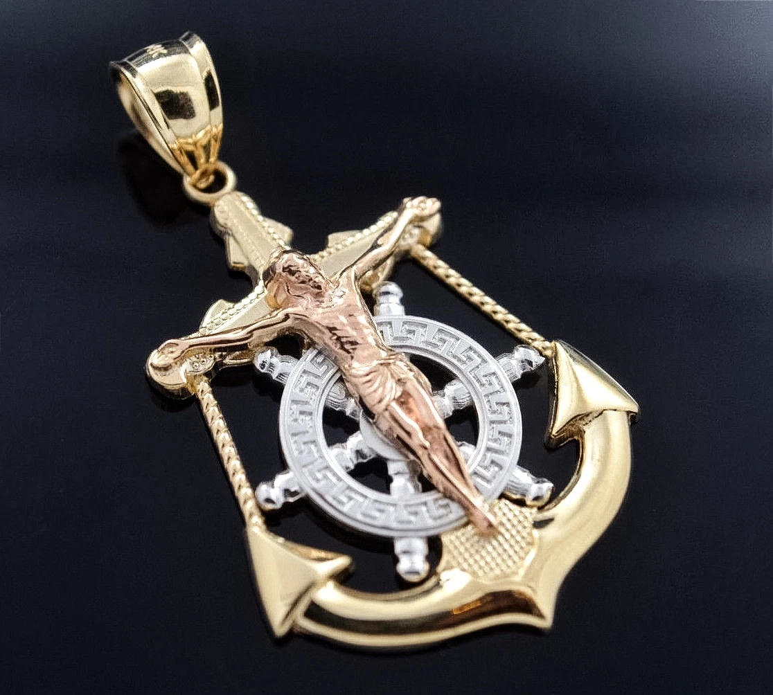 Anchor cheap crucifix pendant