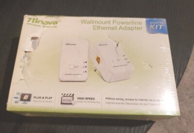 7inova Wallmount Power line Ethernet Adapter Kit