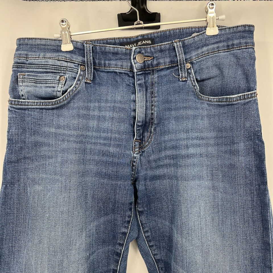 Mavi Zach Straight Leg Denim Jeans Men’s Size 32/32 Cotton Blend Med ...
