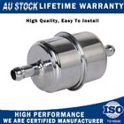 Aluminium Motorcycle Inline Petrol Diesel Oil Fuel Filter 10mm 3/8" Universal AU