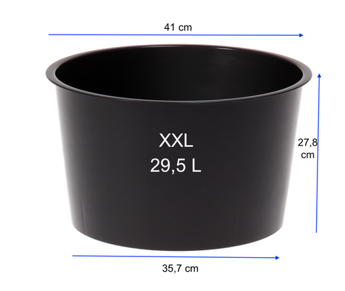 Blumenkübel XL + XXL weiß Rund Hochglanz Blumentopf Pflanzeinsatz Übertopf - Bild 7 von 7
