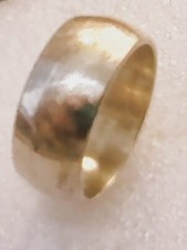 Vintage Real Sterling Silver 8 mm Wide Band Ring Size 7 3/4  507 