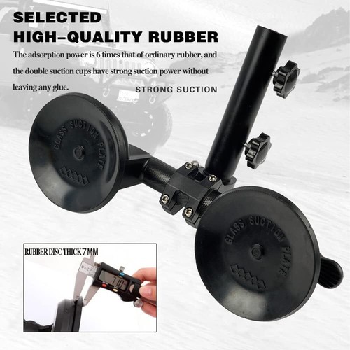Suction Cup Car Flag Pole Holder Adjustable RV Flagpole Mount SUV Truck - Picture 3 of 7