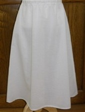 Ladies Slip S M L XL 1X 2X 3X long plus A-line cotton white full ltweight modest