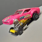 Vintage Mustang Dragster MATCHBOX SPEED KINGS K-38 GULPER Pink Drag Car 1970s