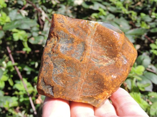 BRAZILIAN AGATE PAIR. COLORFUL STONE Lapidary Gems. (1 pound 13oz total) - Picture 24 of 24