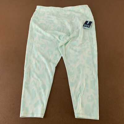 DSG Women's Size 2X Mint Leopard Momentum Ultra High Rise 7/8 Leggings NWT *Flaw