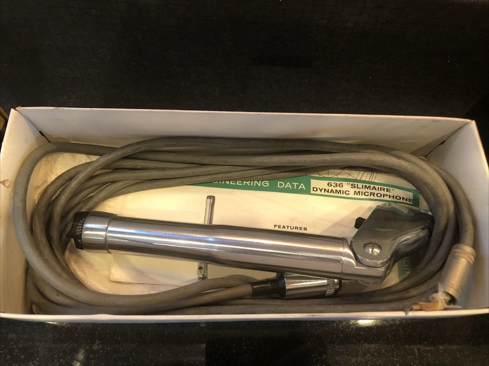Electro-Voice EV 636 Slimaire Microphone HI-Z 636 Variable Impedance New Boxed - Image 2 of 4