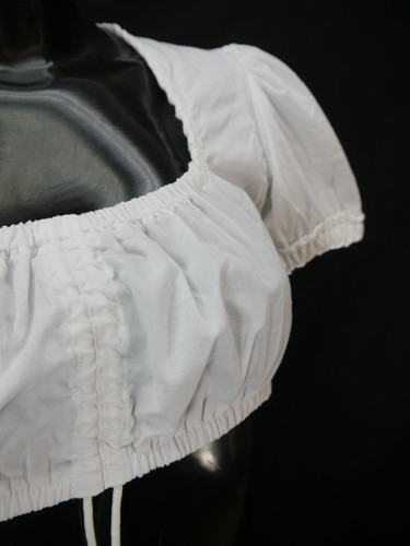 Gr.36 Dirndlbluse weiß Bluse für Dirndl Stockerpoint mit Spitze B10201 - Bild 2 von 4