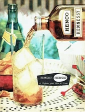 Advertising 097 1957 Hennsy Henco Cognac by Chevalier