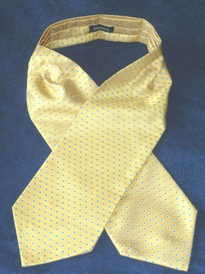 Vintage HISDERN Seide Krawatte Schal Dapper Neckwear Mod Indie Goodwood Ascot NEU