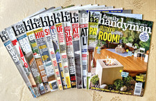 Family Handyman Magazine Back Issues, Lot of 13, 2019 - 2022