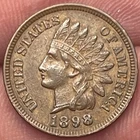 1898 Indian Head Penny Cent- Great  Details