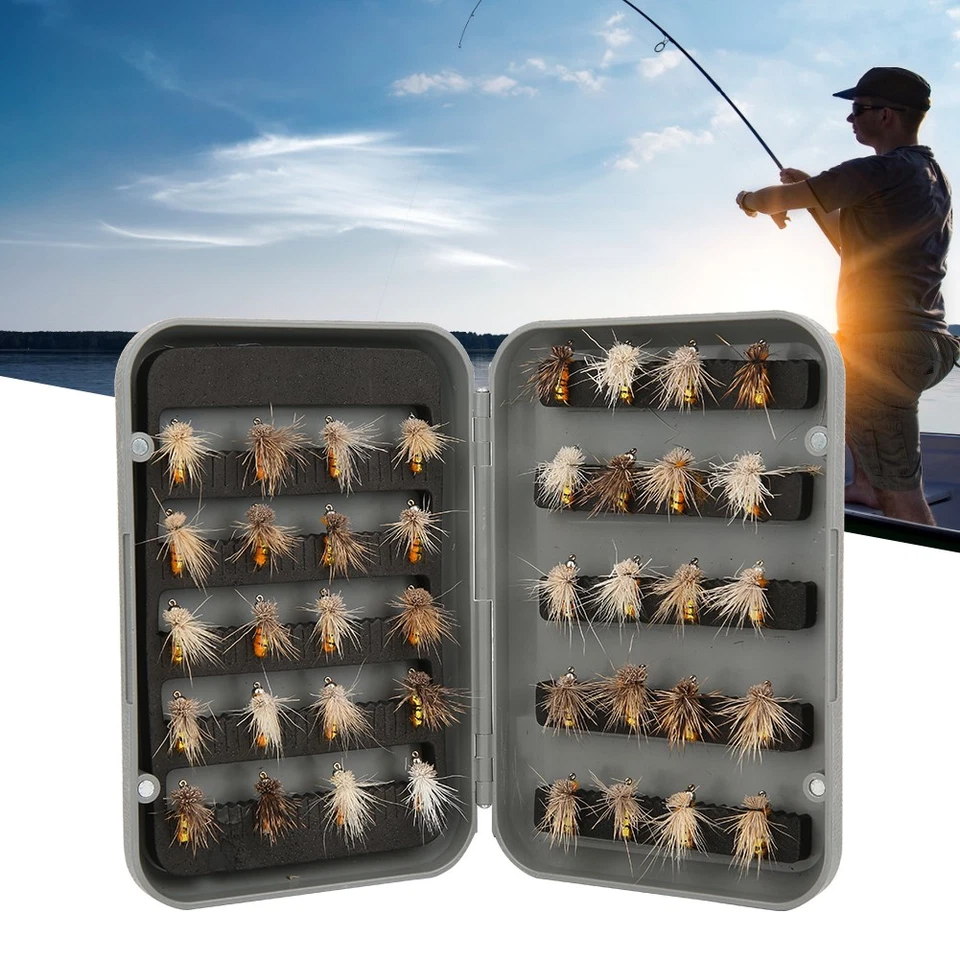40 Stück Stahl Fliegenfischen Fliegen Forellenköder Fliegen Nymphen Fische - Bild 2 von 4