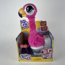 LITTLE LIVE PETS 26222 Gotta Go Flamingo Singing Wiggling and Pooping Plush Toy